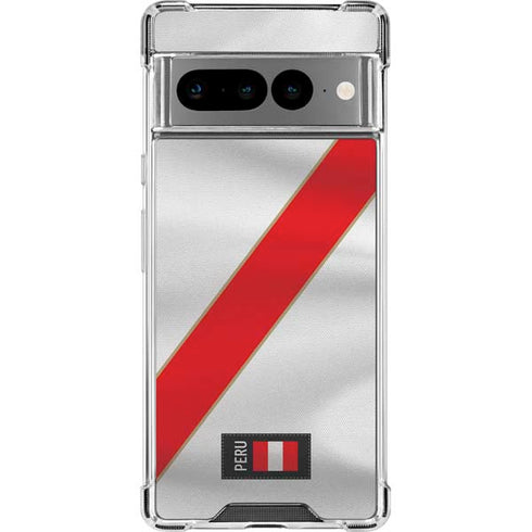 Peru Soccer Flag Google Pixel 7 Pro Clear Case